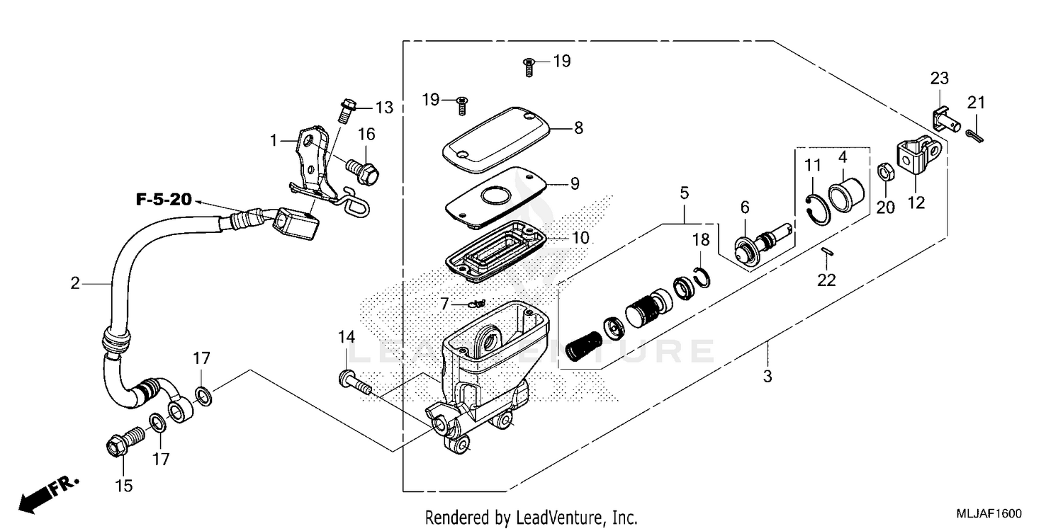 REAR BRAKE MASTER        CYLINDER