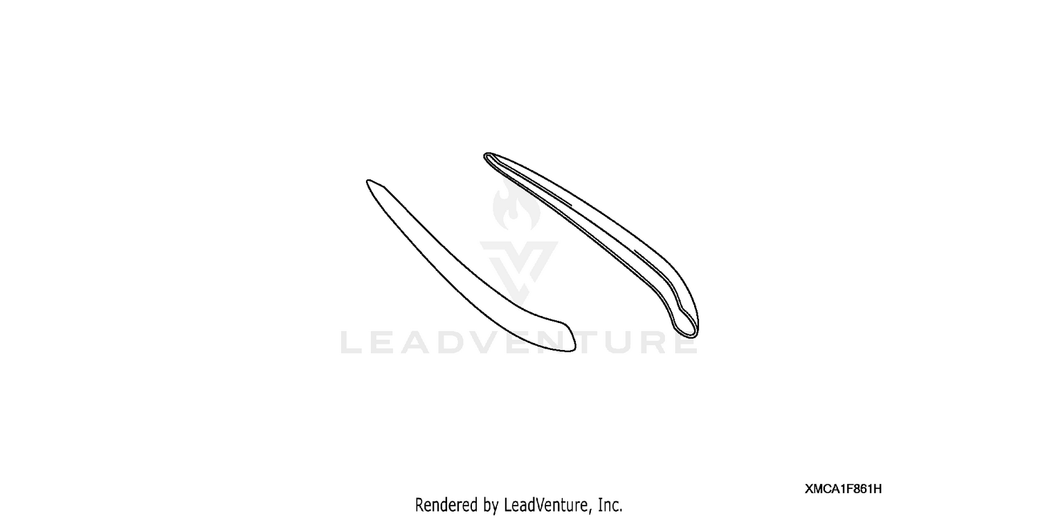 SIDE FAIRING ACCENTS     (CHROME)