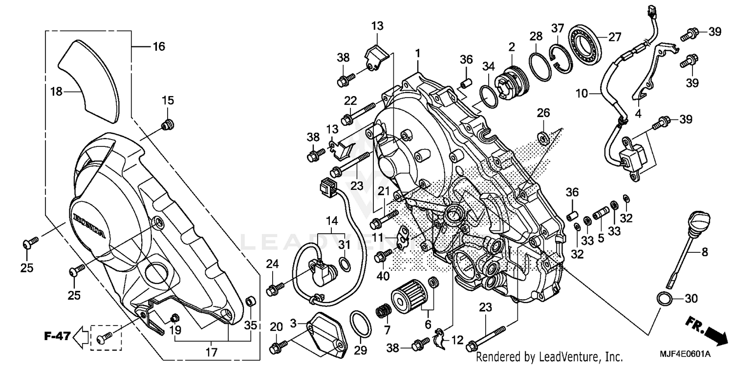 RIGHT CRANKCASE COVER (2)