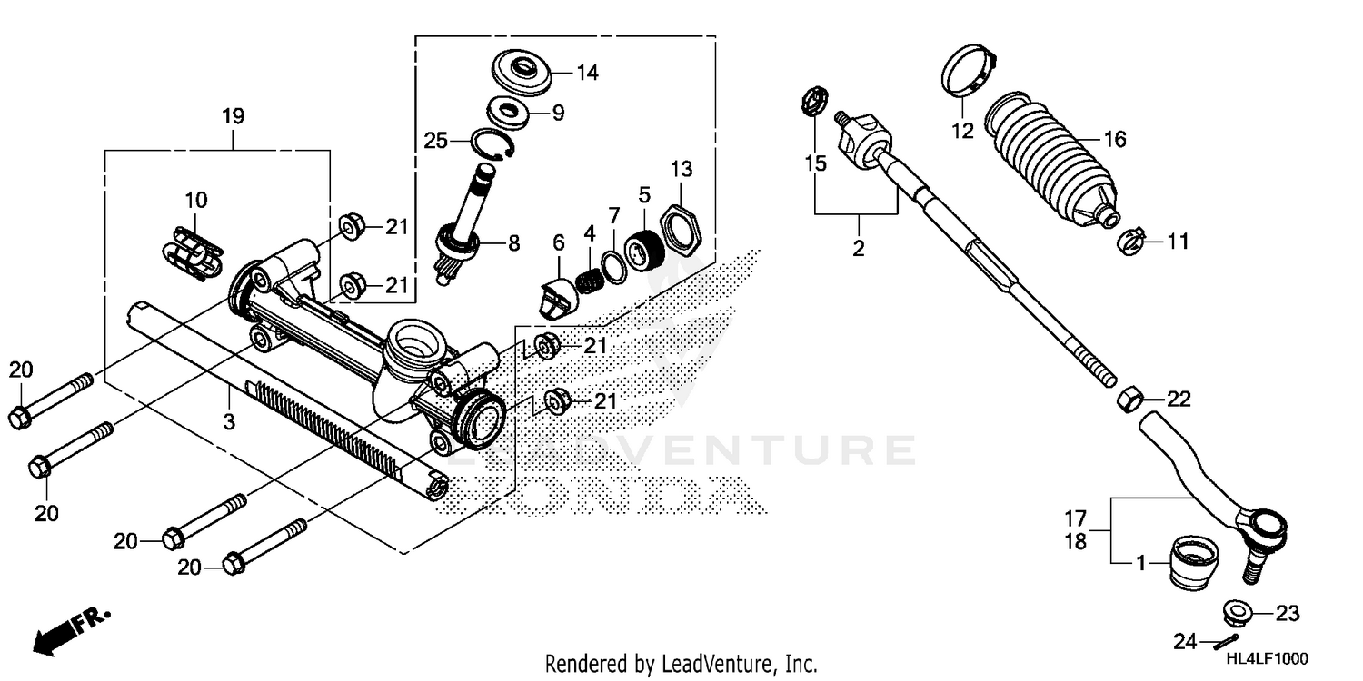 STEERING GEAR BOX@TIE ROD
