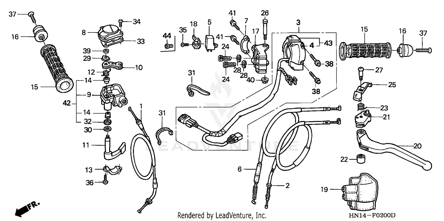 HANDLE LEVERS + SWITCHES + CABLES