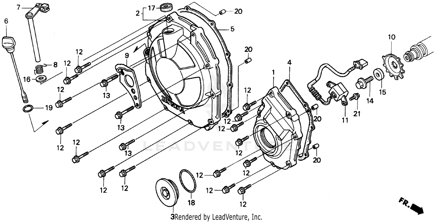 RIGHT CRANKCASE COVER 93-95