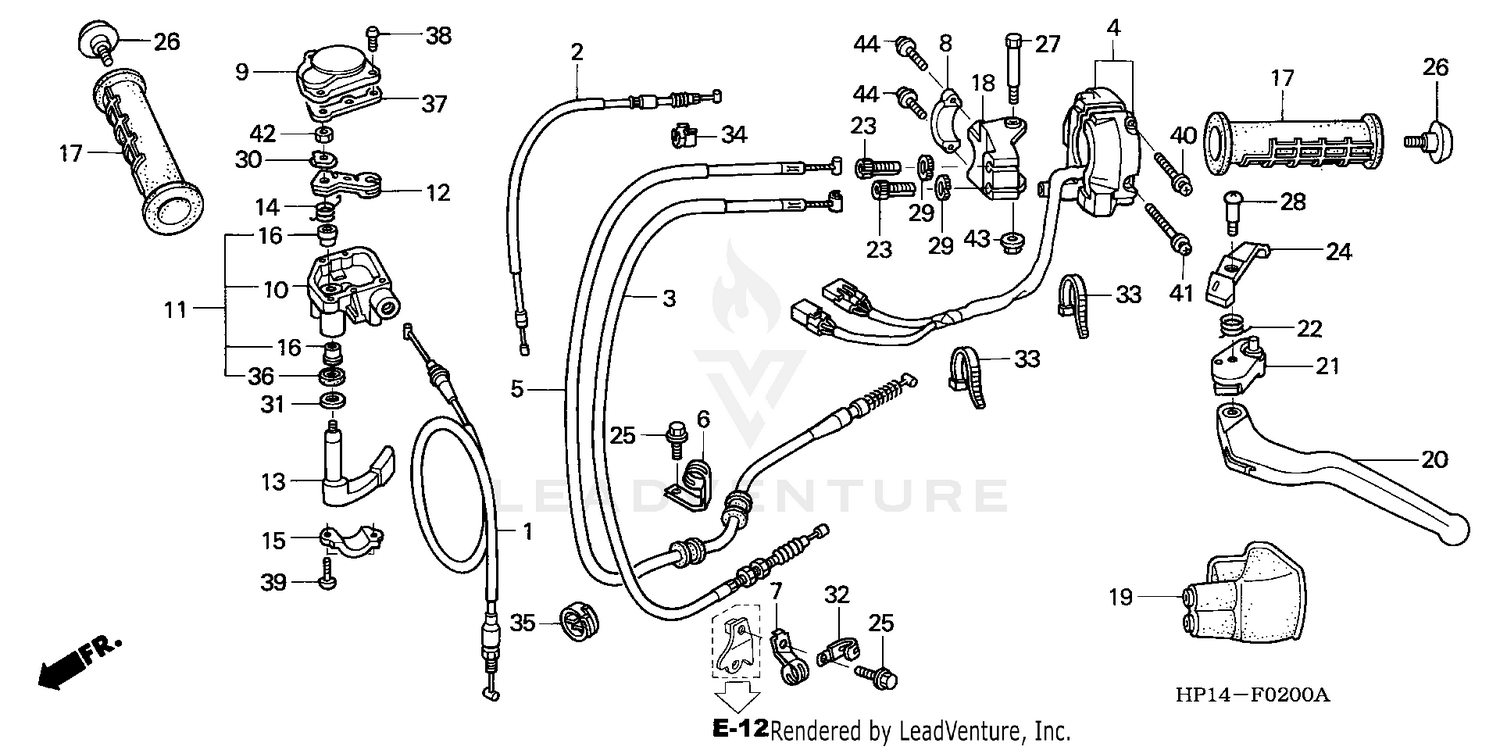 HANDLE LEVER + SWITCH + CABLE ('04,'05)