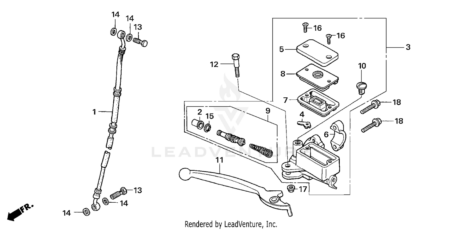 FRONT BRAKE MASTER CYLINDER