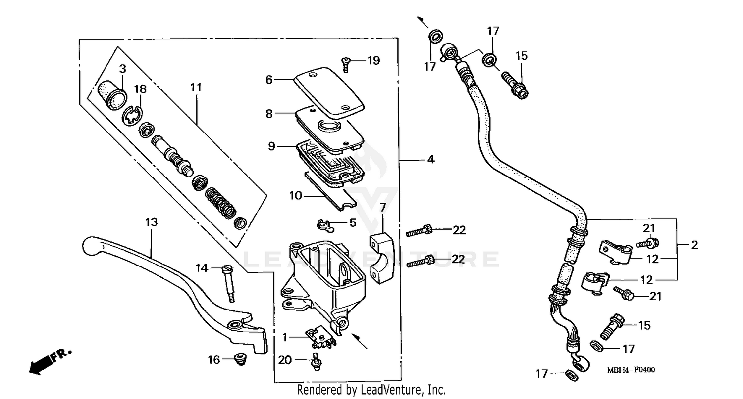 FRONT BRAKE MASTER CYLINDER