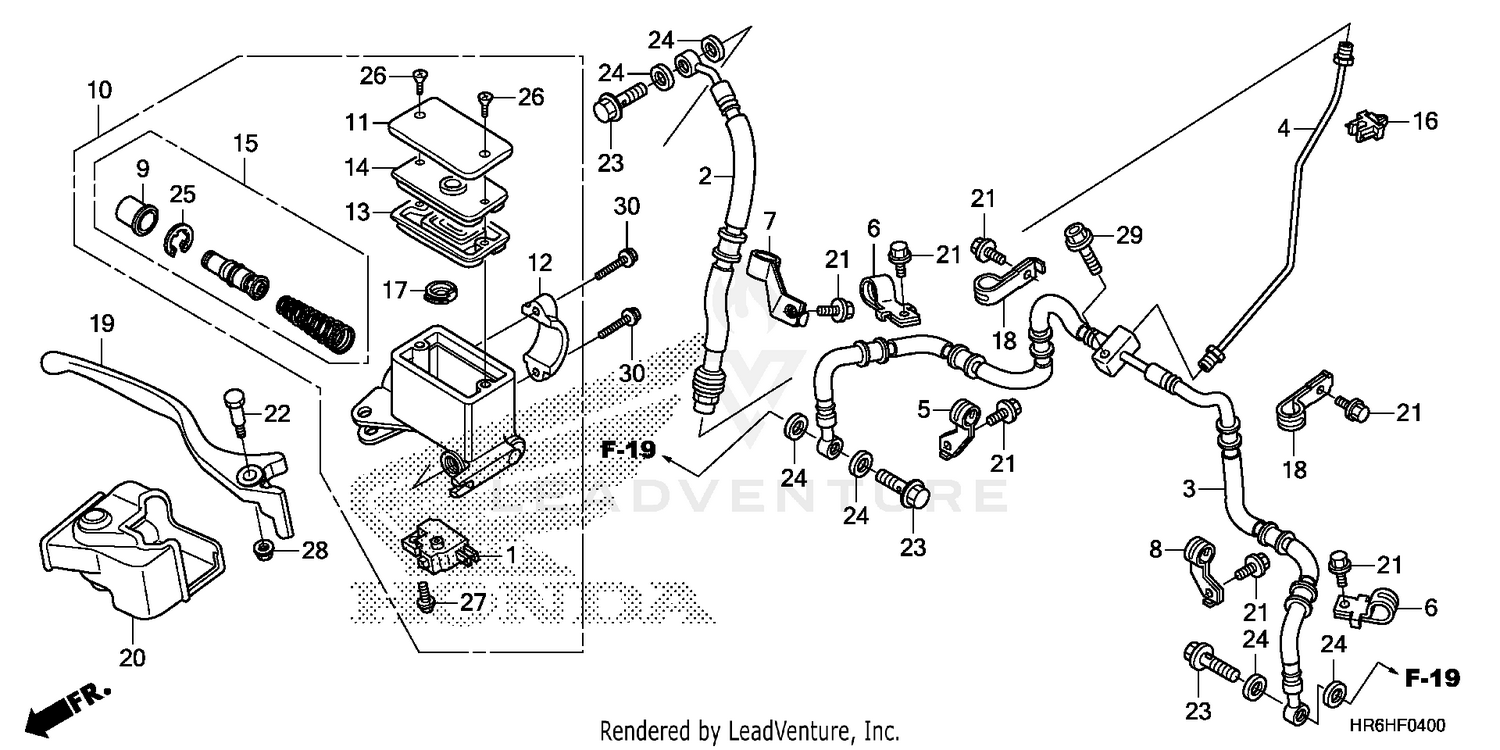 FRONT BRAKE MASTER CYLINDER