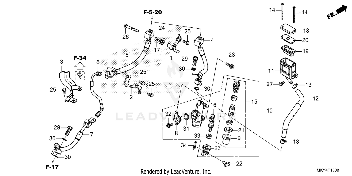REAR BRAKE MASTER        CYLINDER