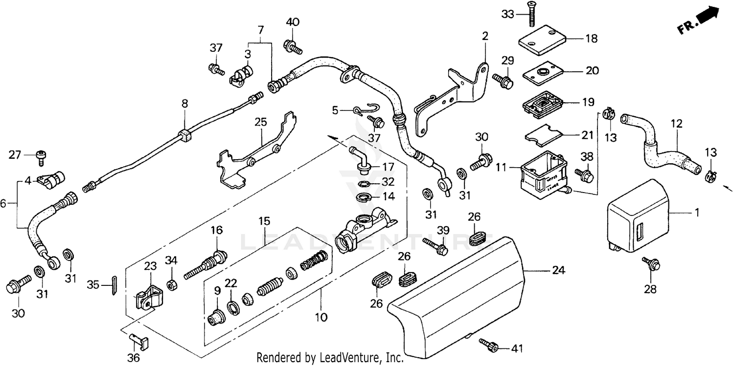 REAR BRAKE MASTER CYLINDER