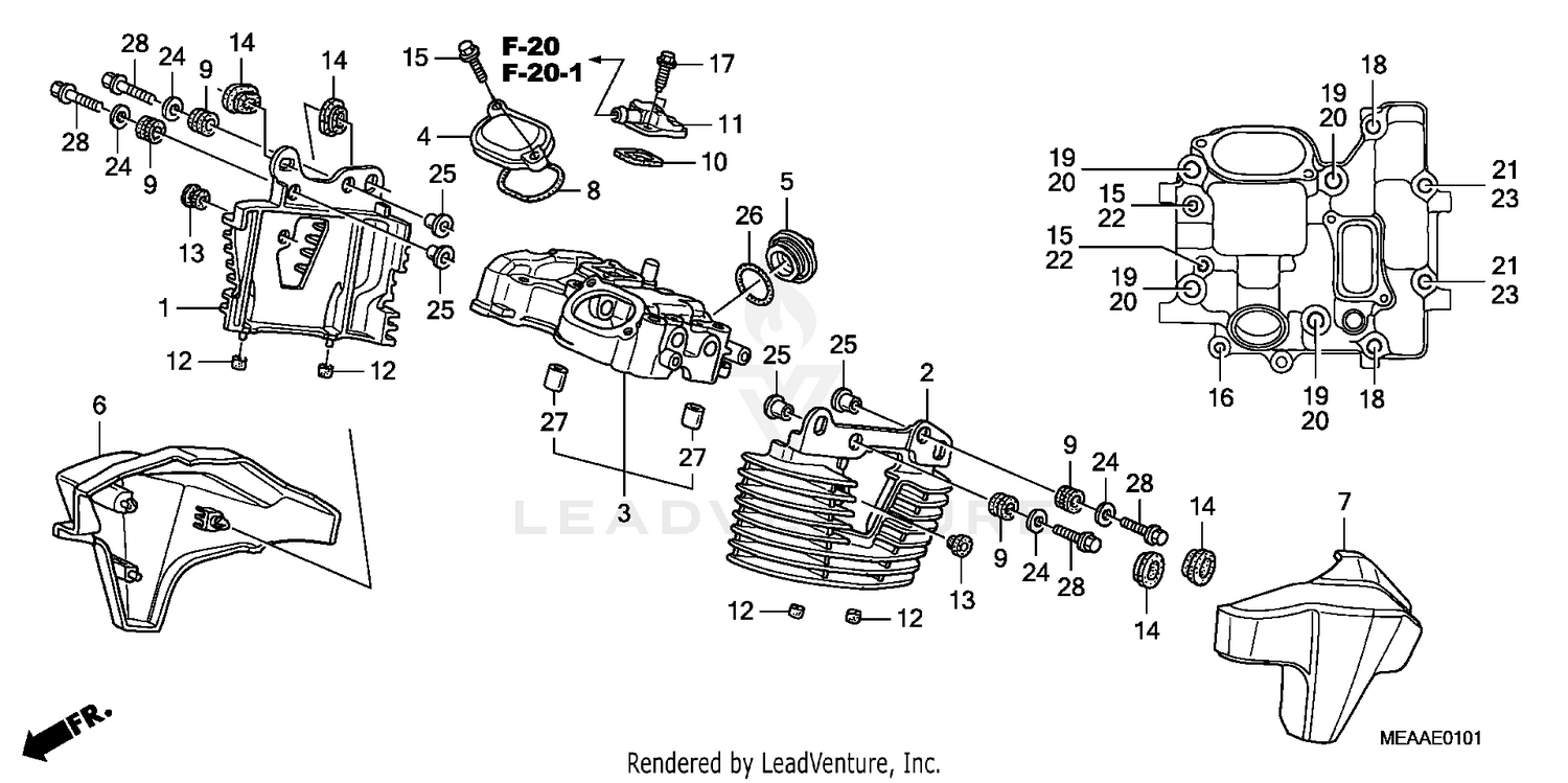 REAR CYLINDER HEAD COVER