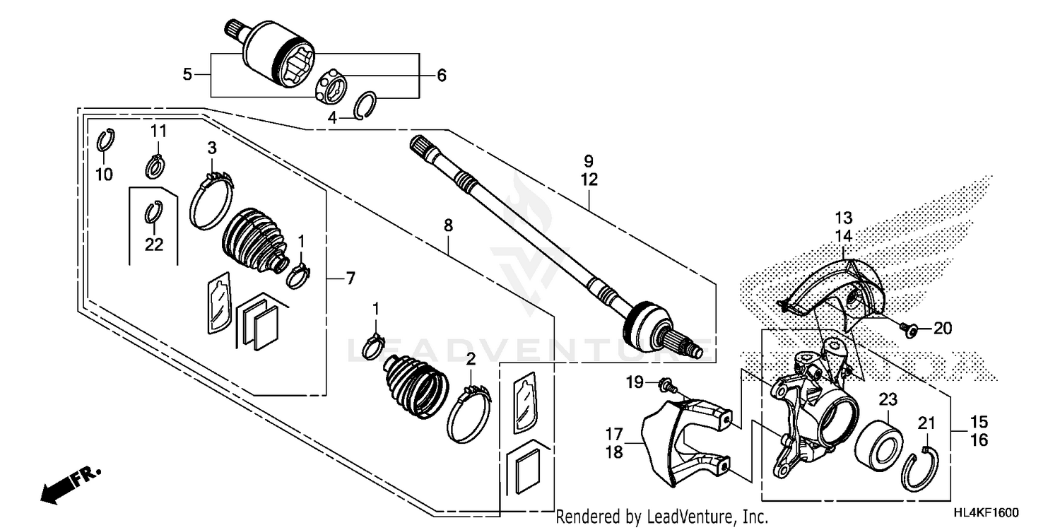 FRONT KNUCKLE@DRIVESHAFT