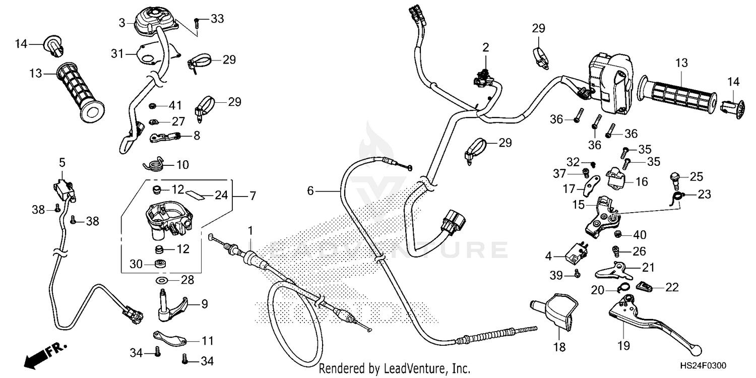 HANDLE LEVER@SWITCH@CABLE
