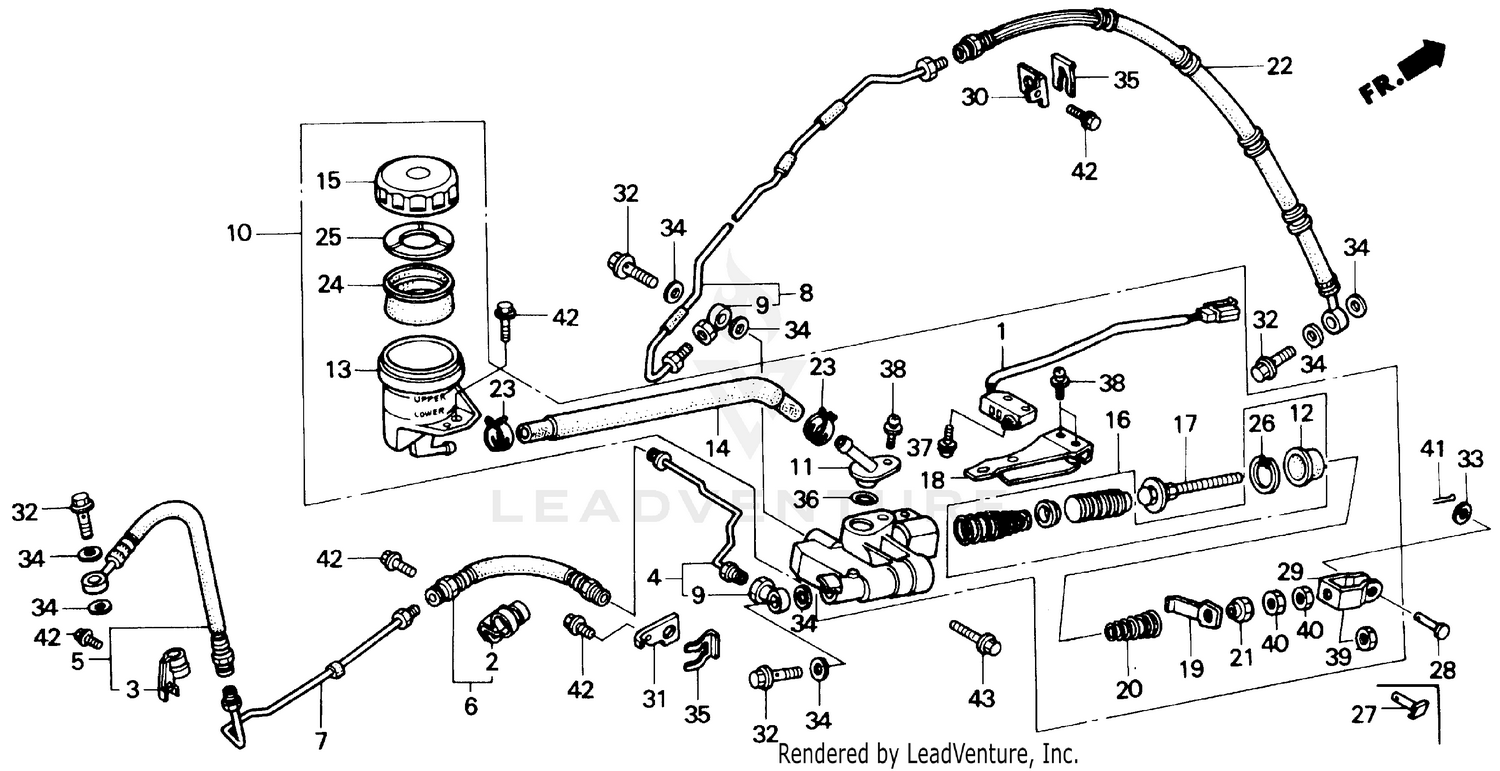 REAR BRAKE MASTER CYLINDER