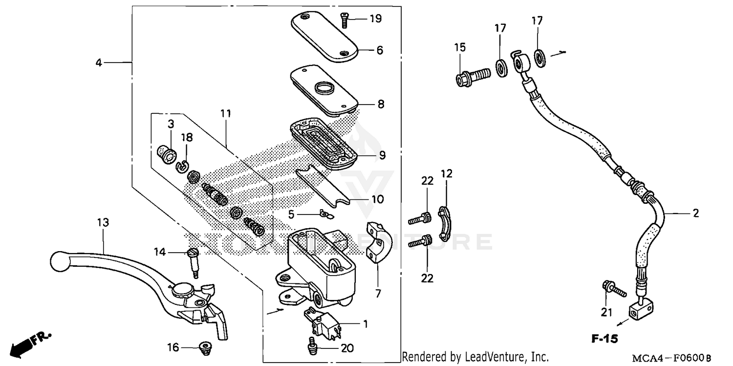 FRONT BRAKE MASTER CYLINDER