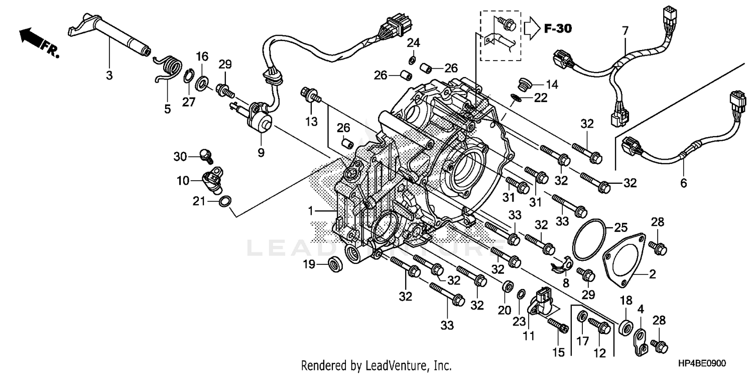 REAR CRANKCASE COVER