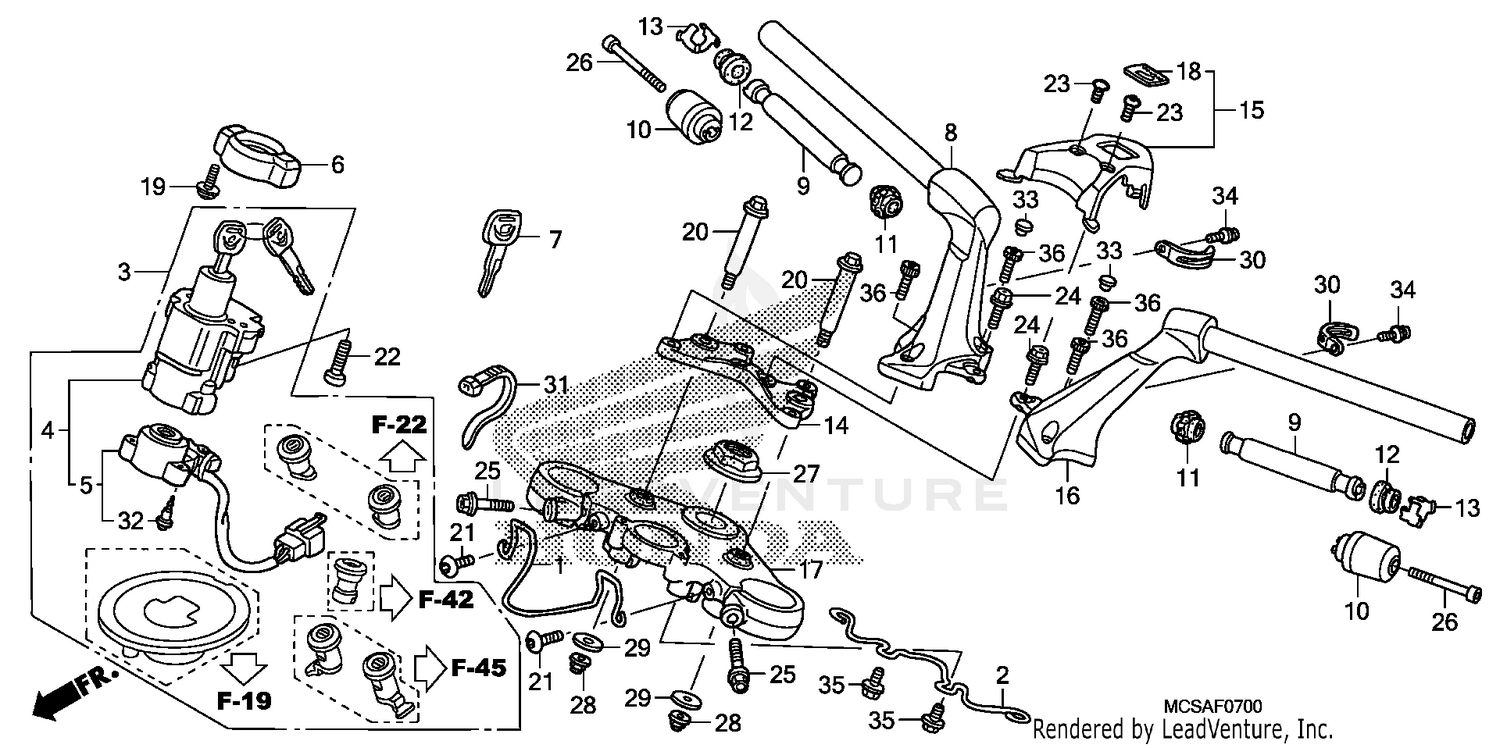 HANDLEBAR + TOP BRIDGE