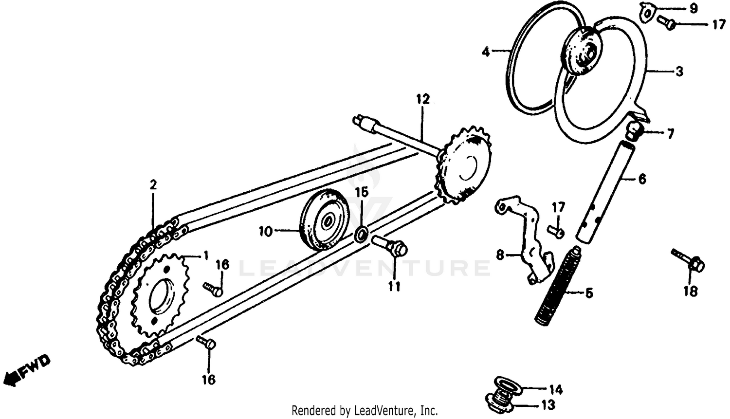 CAM CHAIN + TENSIONER