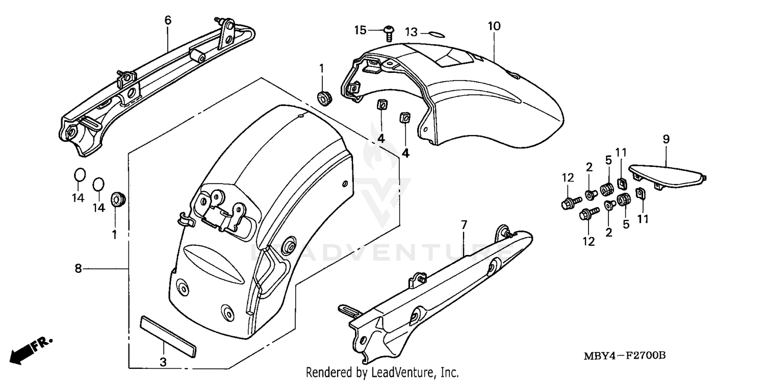 REAR FENDER + GRAB RAIL