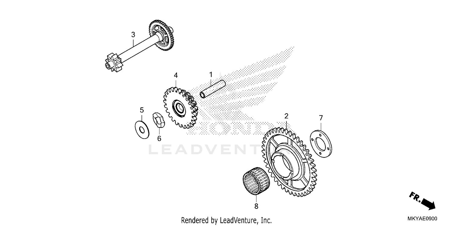 STARTING DRIVEN GEAR