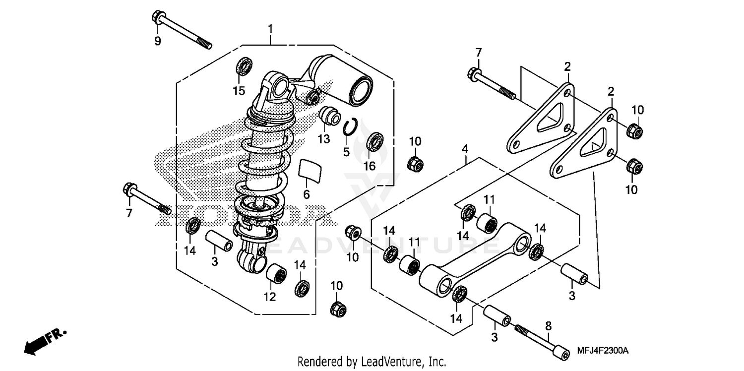 REAR SHOCK ABSORBER (CBR600RR)