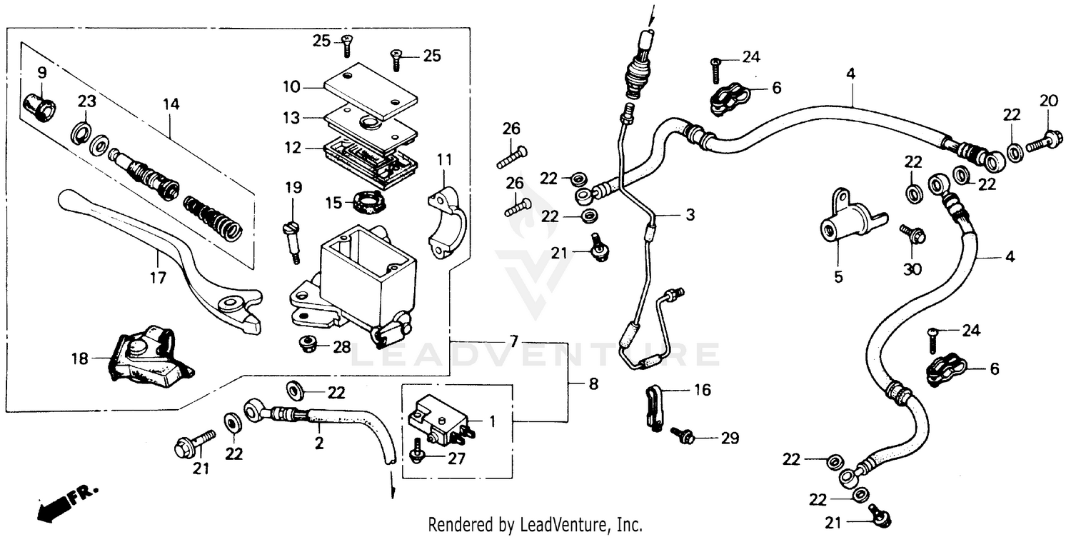 FRONT BRAKE MASTER CYLINDER