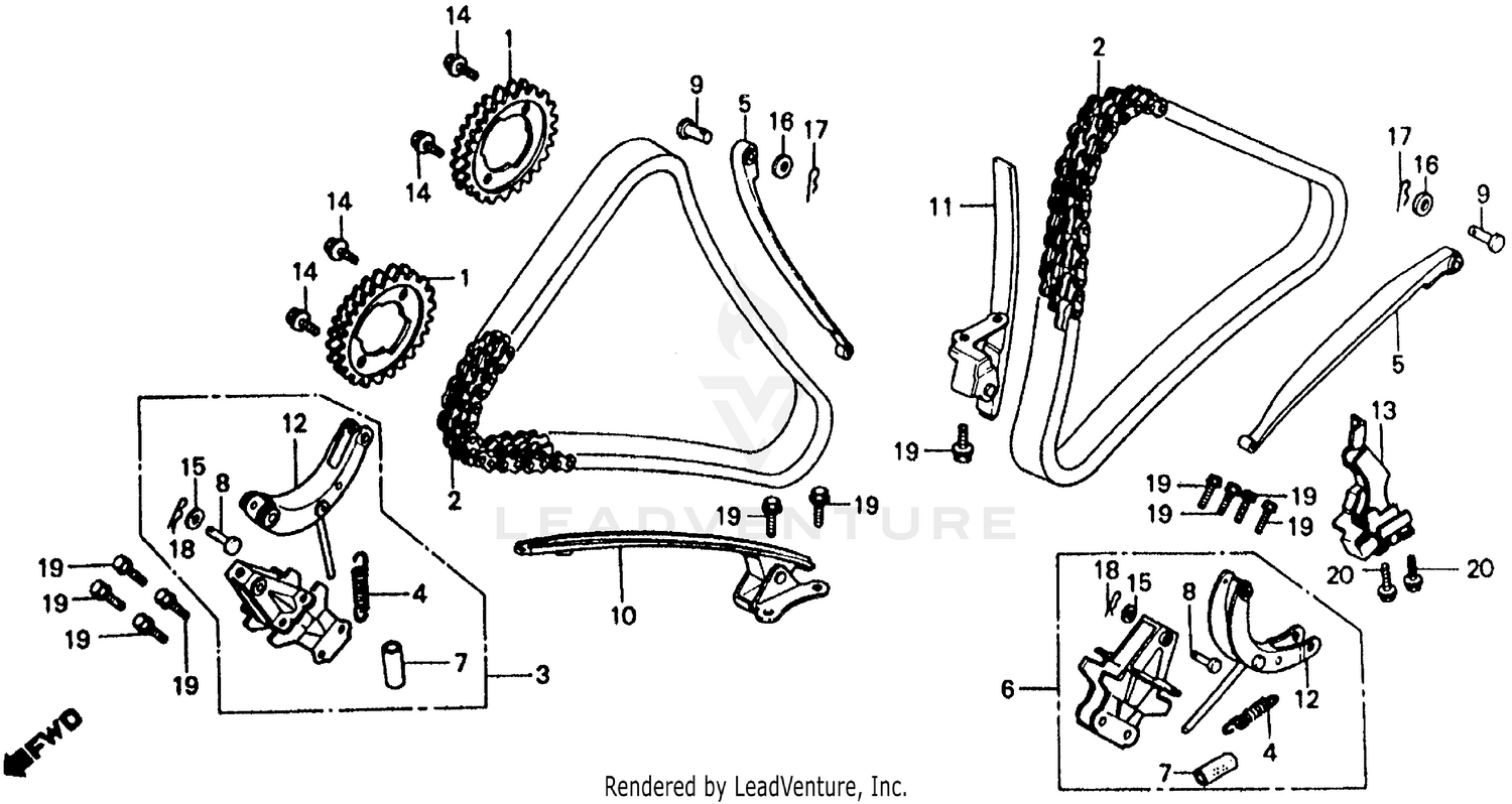 CAM CHAIN + TENSIONER