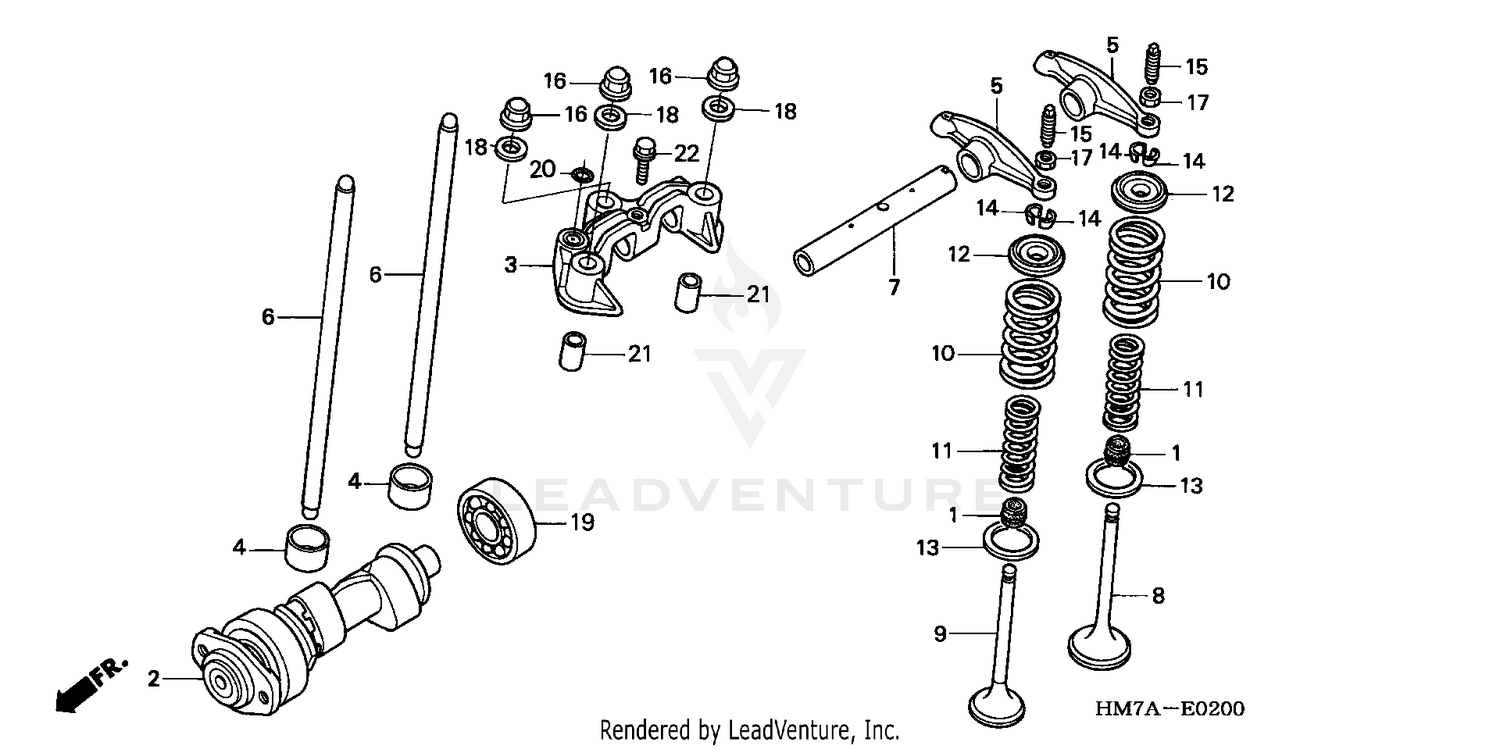 CAMSHAFT + VALVE