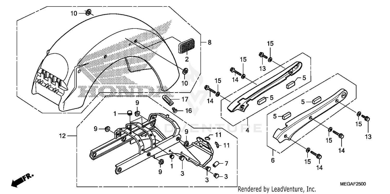 REAR FENDER@GRAB RAIL