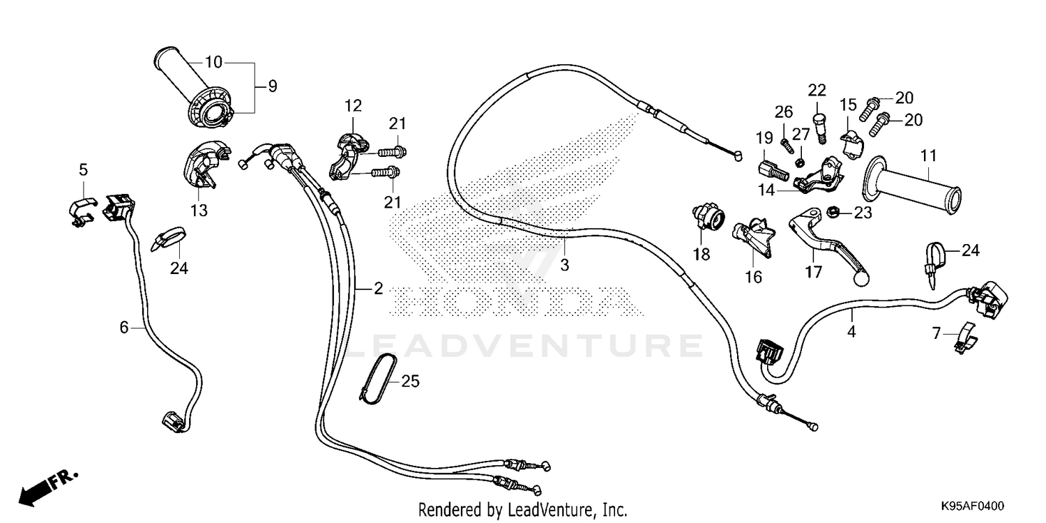 HANDLE LEVER@SWITCH@CABLE