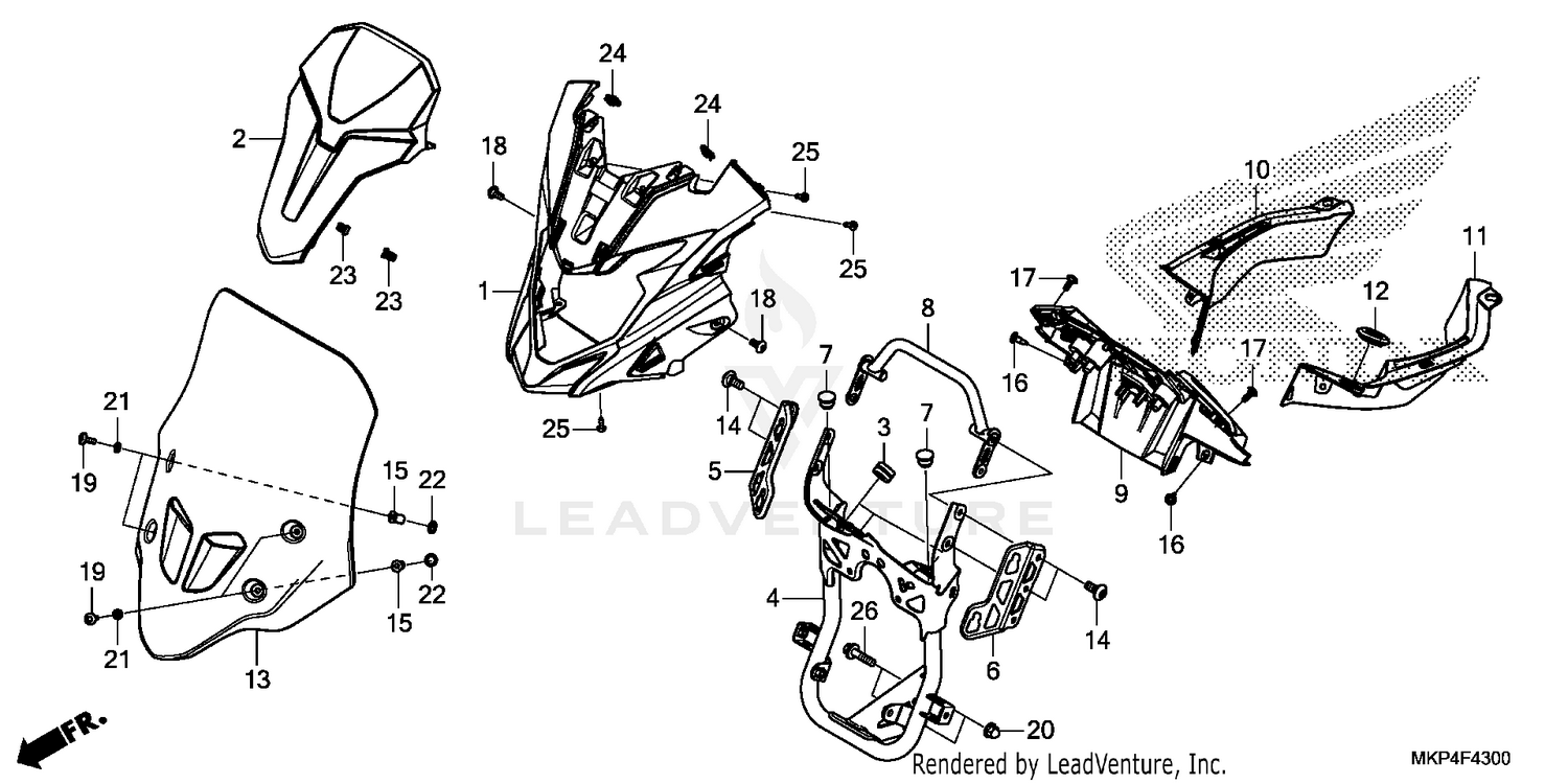 UPPER COVER@WINDSCREEN