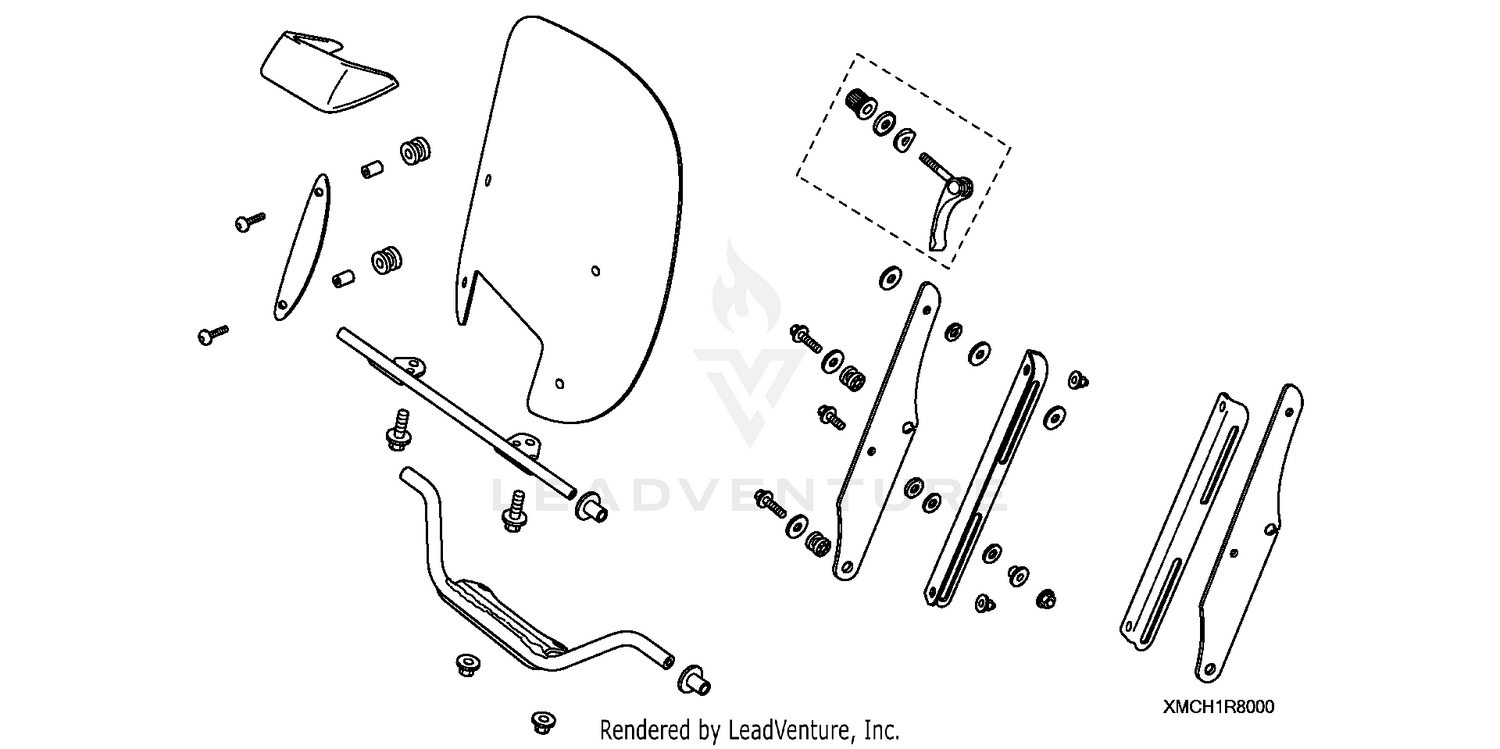 WINDSHIELD ADJUSTABLE