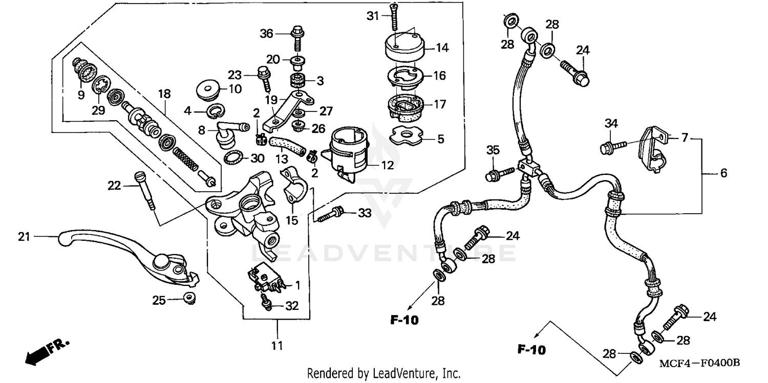 FRONT BRAKE MASTER CYLINDER