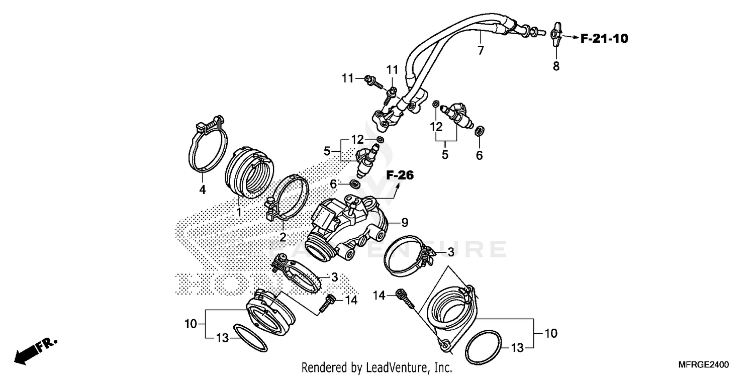 INTAKE MANIFOLD@INJECTOR