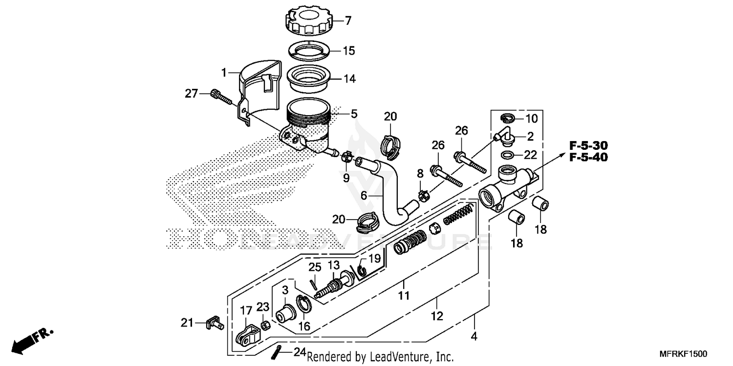 REAR BRAKE MASTER        CYLINDER