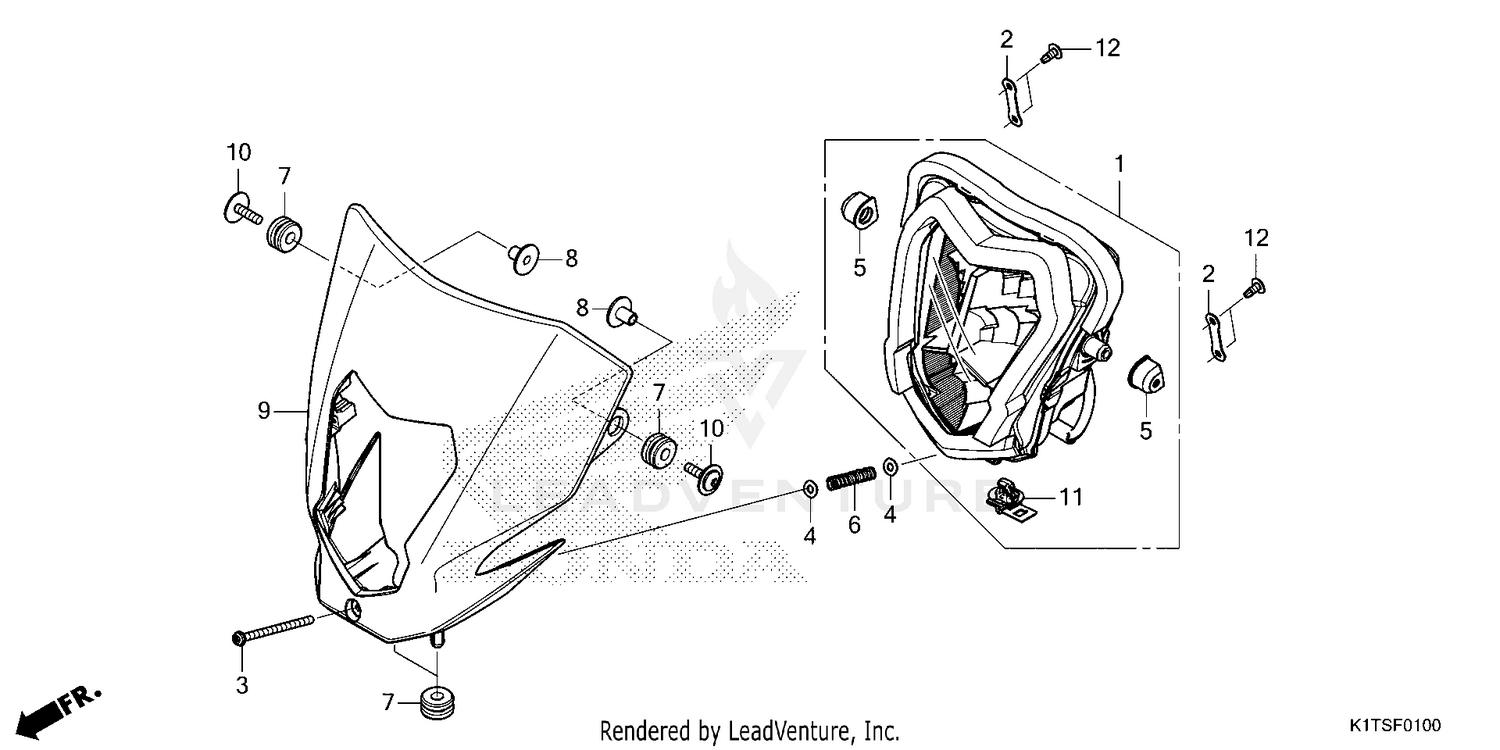 HEADLIGHT (CRF300LA/LDA)