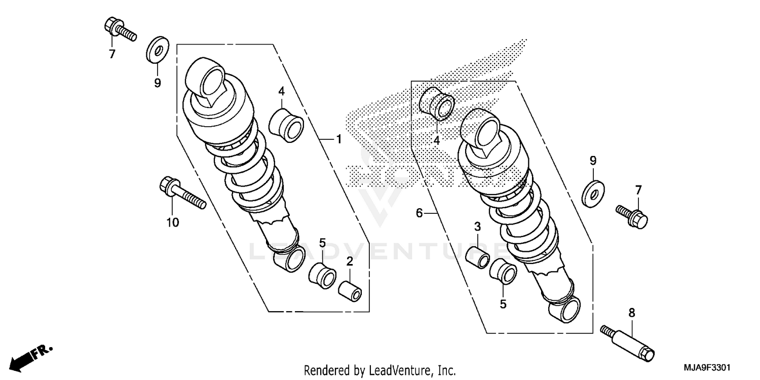 REAR SHOCK ABSORBER (2)