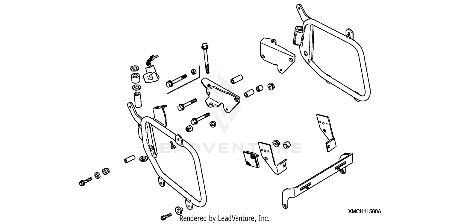 SADDLEBAG, MOUNT BRACKETS