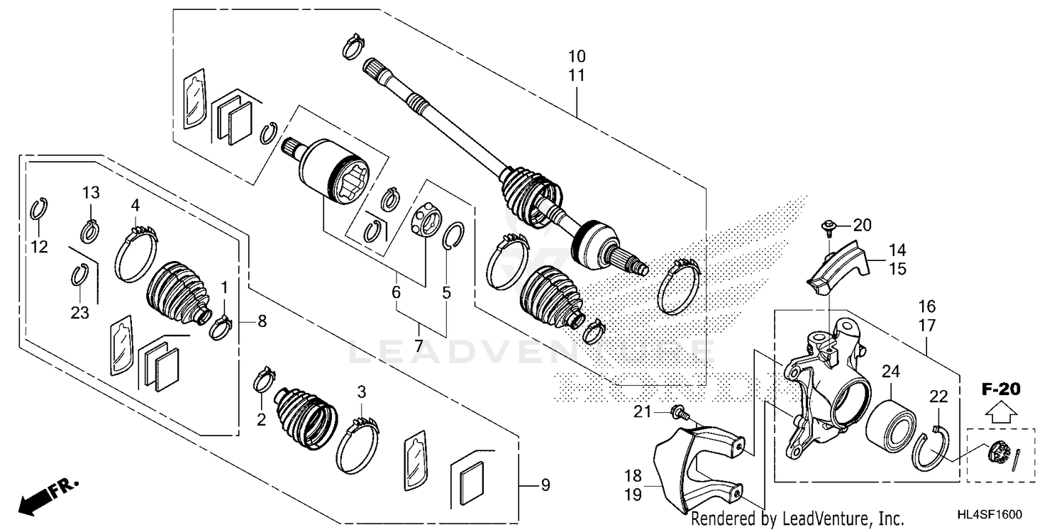 FRONT KNUCKLE@DRIVESHAFT