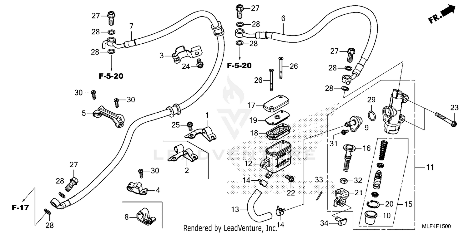 REAR BRAKE MASTER        CYLINDER