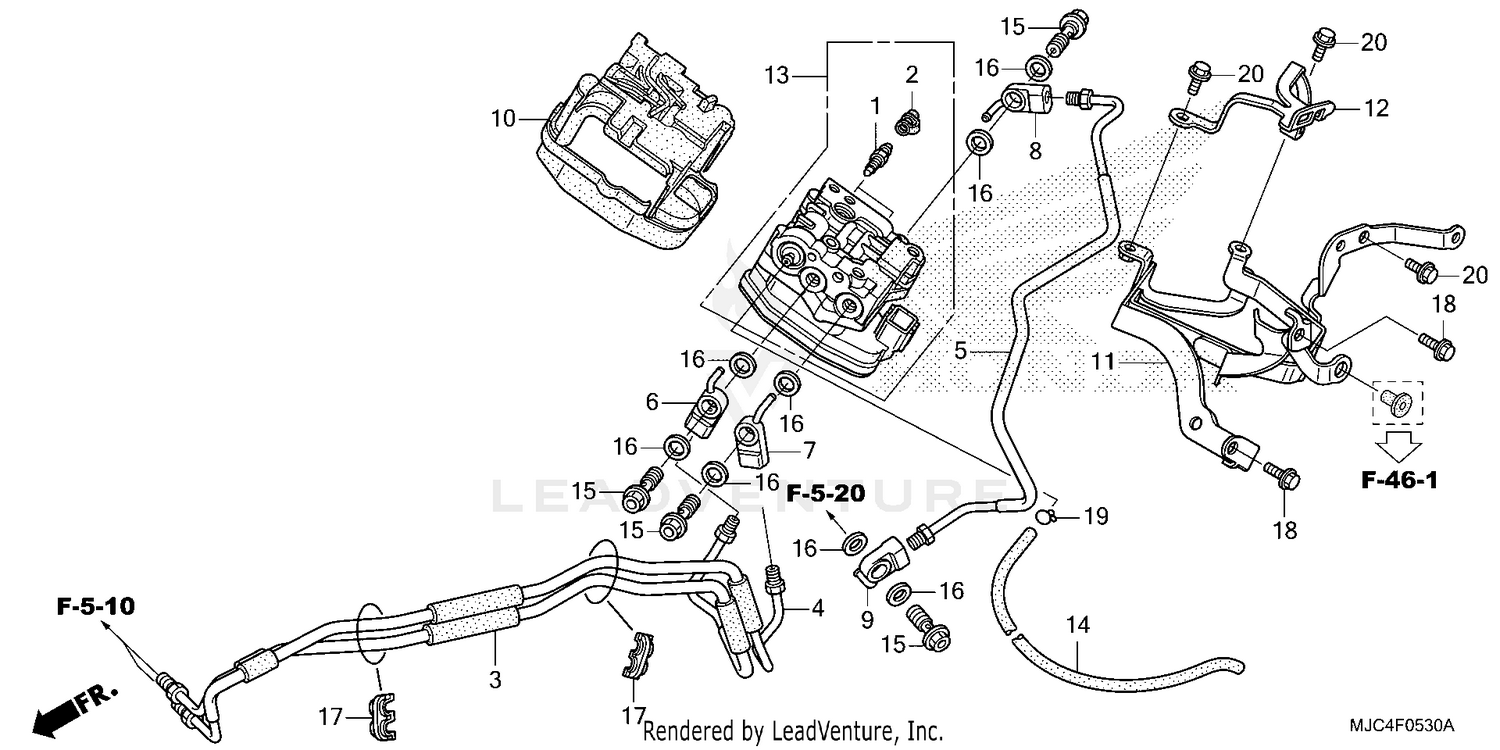 FRONT VALVE UNIT         (CBR600RA)
