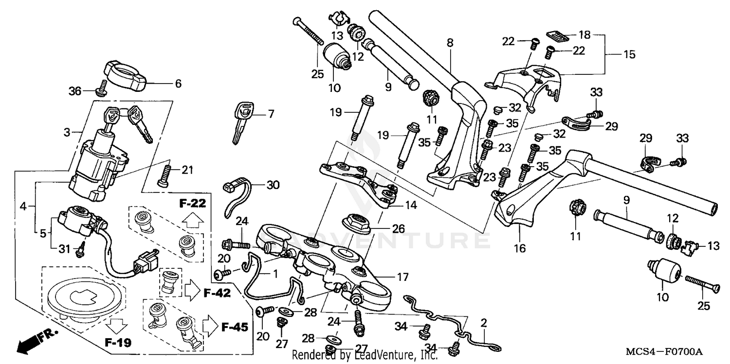 HANDLEBAR + TOP BRIDGE