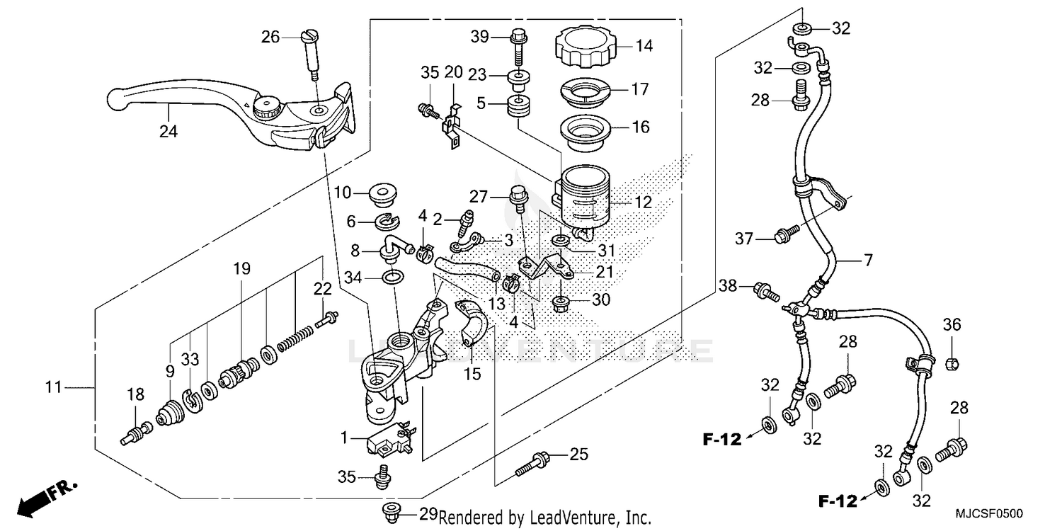 FRONT BRAKE MASTER       CYLINDER (1)