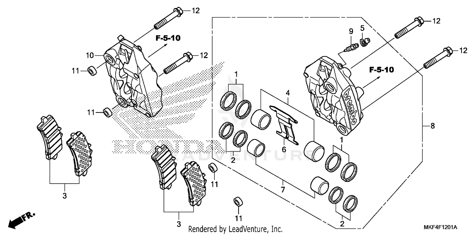 FRONT BRAKE CALIPER (2)