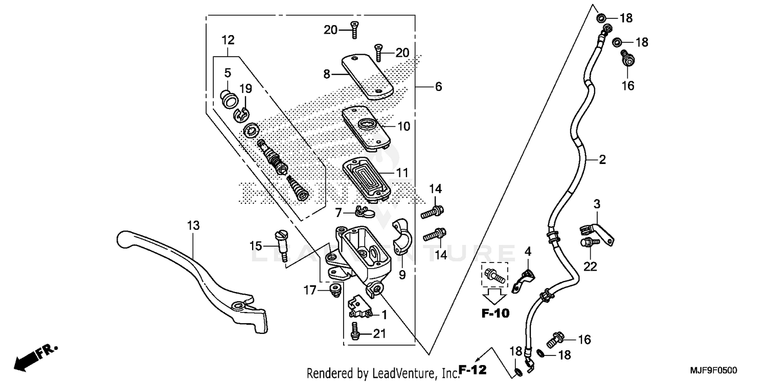 FRONT BRAKE MASTER       CYLINDER (1)