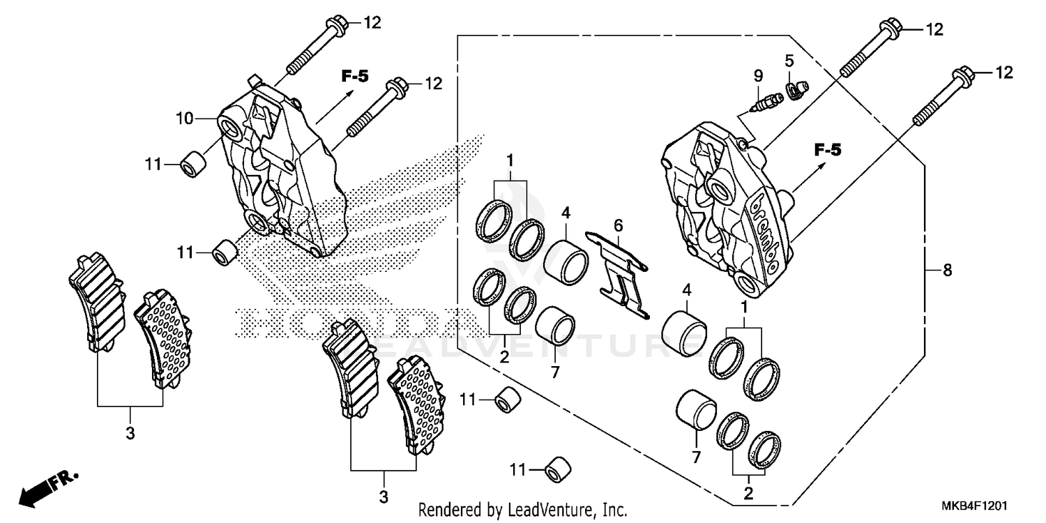 FRONT BRAKE CALIPER (2)