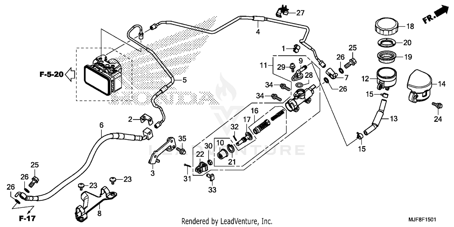REAR BRAKE MASTER        CYLINDER (2)