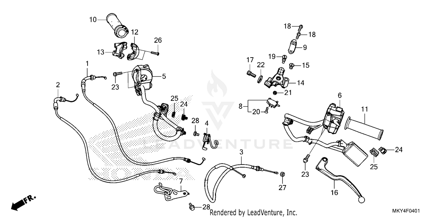 HANDLE LEVER@SWITCH@CABLE (2)