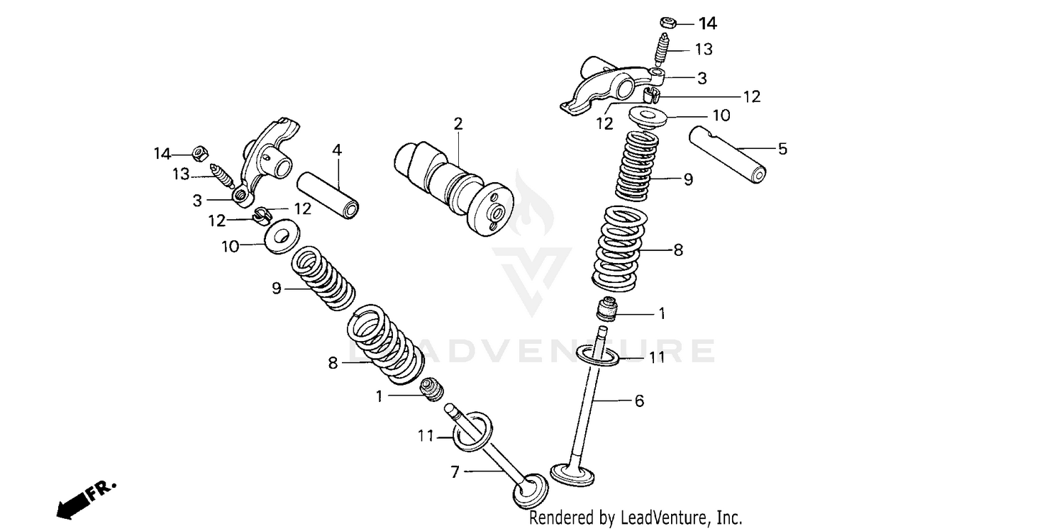 CAMSHAFT + VALVE