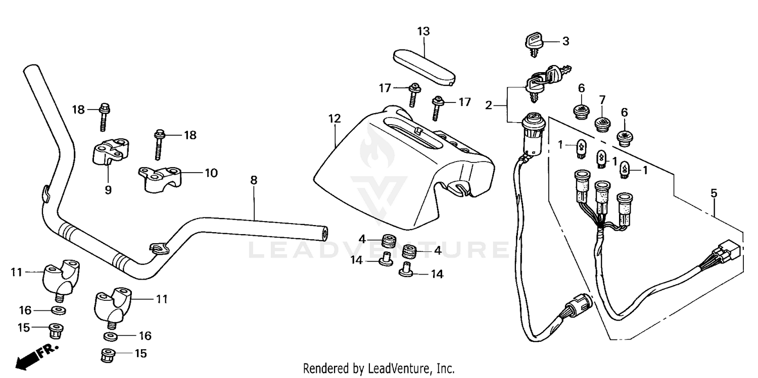 HANDLEBAR (TRX350TM/FM)