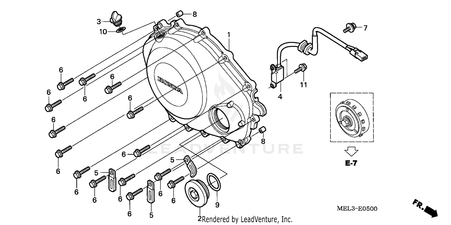 RIGHT CRANKCASE COVER