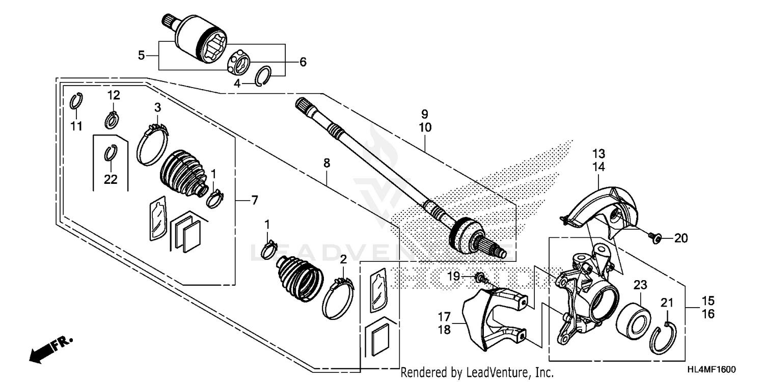 FRONT KNUCKLE@DRIVESHAFT